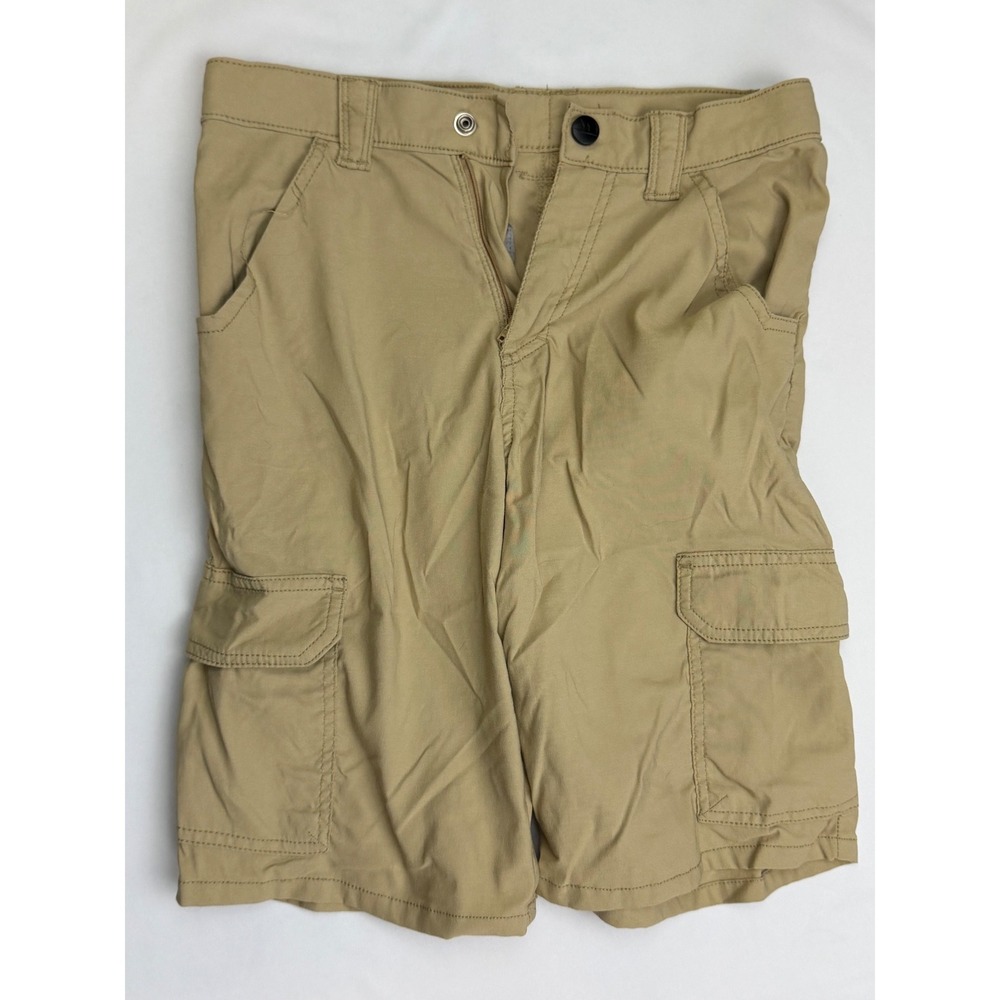 Magellan Outdoors Boys Khaki Tan Cargo Shorts Adjustable Waist Size 12 Regular